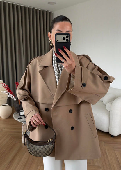 FORTİS Ara Boy Trençkot CAMEL